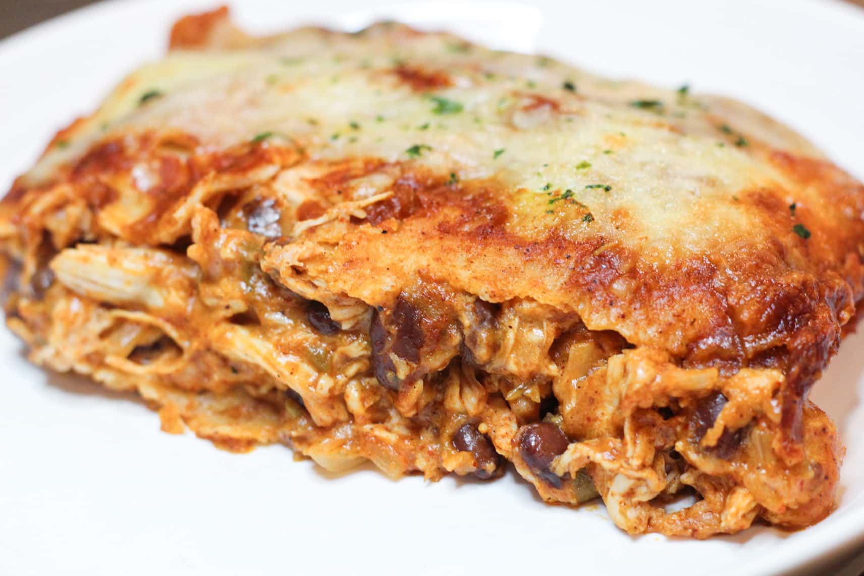 chicken enchiladas with red sauce